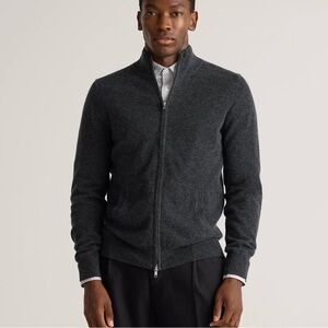 QUINCE MONGOLIAN CASHMERE FULL ZIP SWEATER